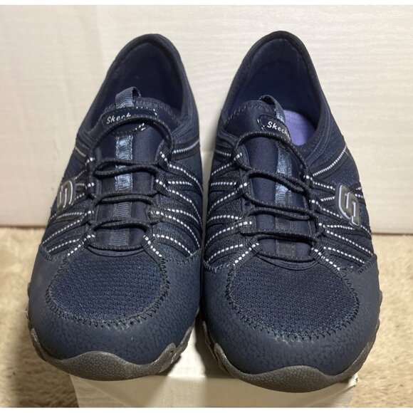 Skechers Casual Shoes Wm 8 Navy Bikers Lite Relive Air Cooled Memory Foam - Picture 5 of 12